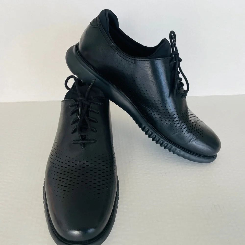 Cole Haan ZeroGrand LSR Wing Black Men's Shoes Size 12 W